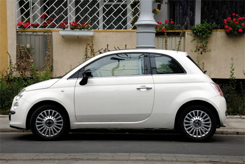 fiat 500 weißer Fiat 500 – Beispiel für Gebrauchtwagenankauf Westerstede